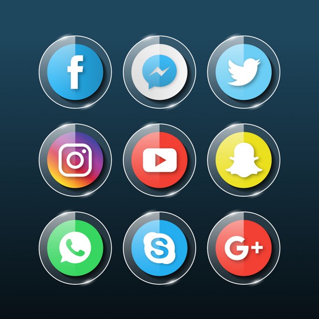 social-media-glass-icons_1045-612